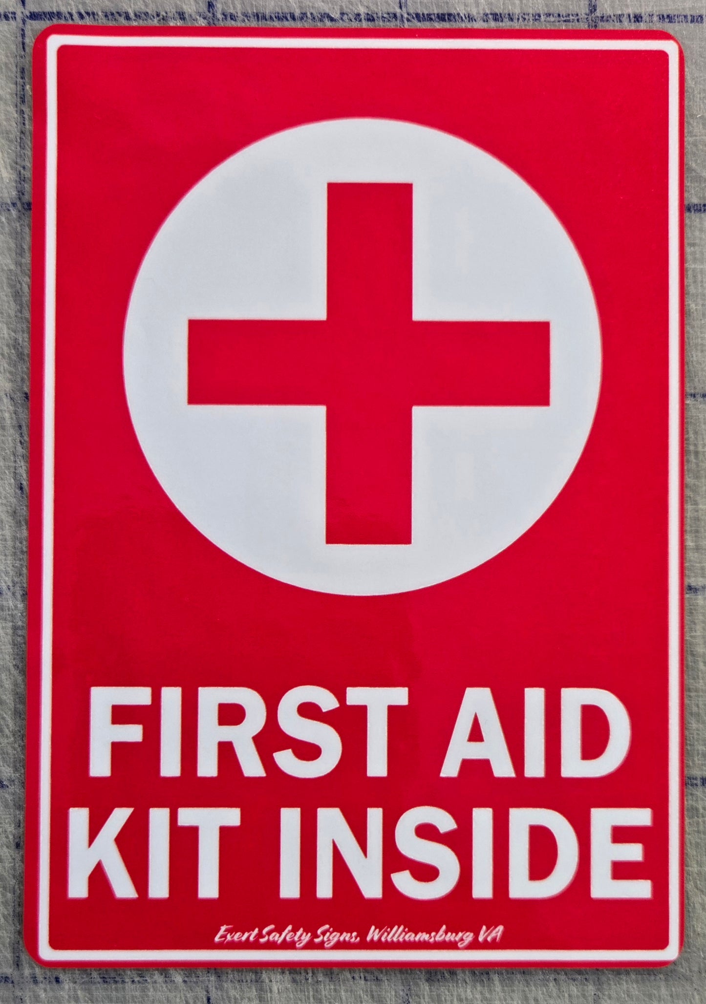 First Aid Kit Inside Vinyl Graphic ( 4 pack)
