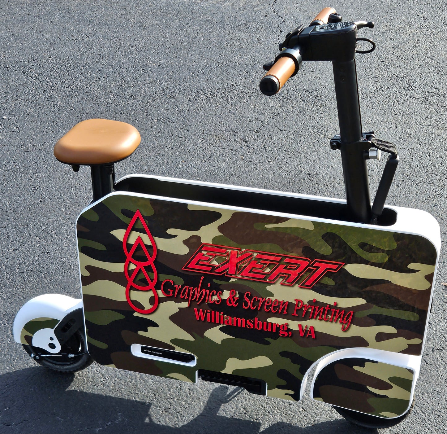 Honda Moto Compacto Vinyl Wraps (Camo with your Company Logo on it)