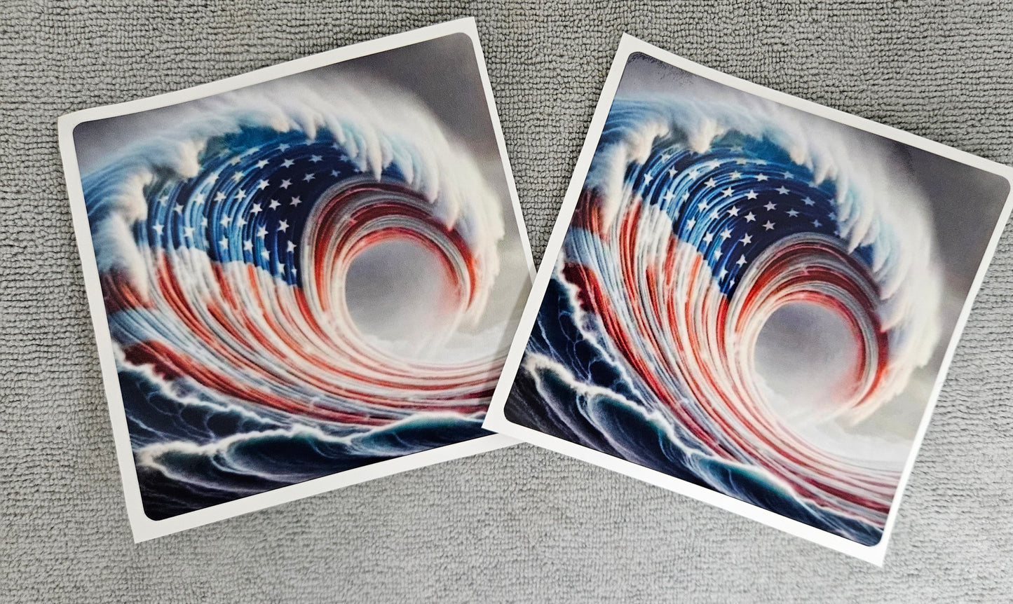 American Flag Wave (2 pack)