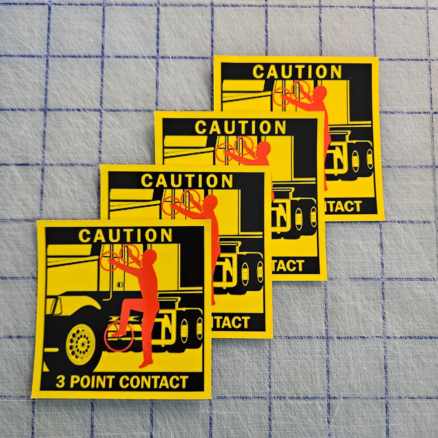 3 Points of Contact Vinyl Graphic (4pack)